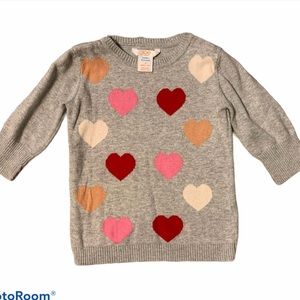 Valentines Day - Heart Sweater- 3 quarter sleeve